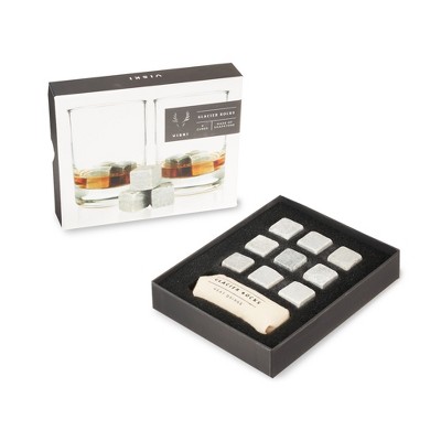 Viski Glacier Rocks - Soapstone Cubes Chilling Stones For Drinks ...