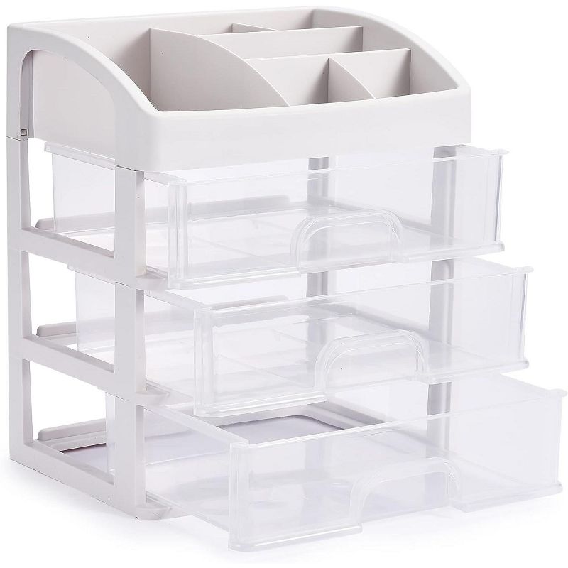 Bins & Things Diamond Painting Organizer with 3 Stackable Drawers - White, 1 of 4
