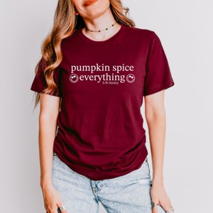 Simply Sage Market S.W.Smiley Pumpkin Spice Everything  Short Sleeve Tee - 1 of 4