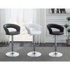 Coaster,Barraza 29" Adjustable Height Bar Stool Grey and Chrome - 4 of 4