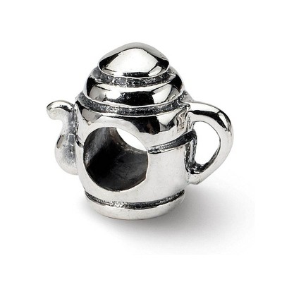 Black Bow Jewelry Sterling Silver Teapot Bead Charm