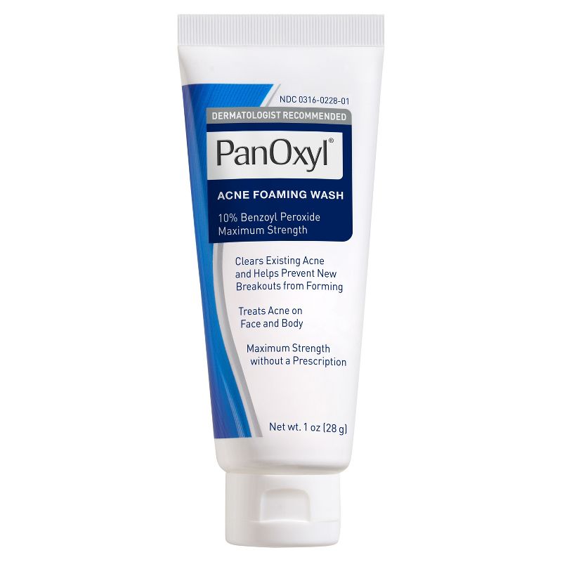 PanOxyl 10% Benzoyl Peroxide Acne Foaming Wash - 1oz, 1 of 7