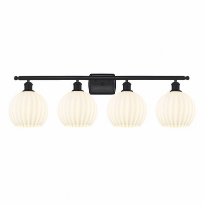 White Venetian - 4 Light Bath Vanity In Modern Style-11 Inches Tall and 38 Inches Wide