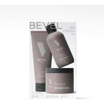 BEVEL Men's Skin Care Kit - Face Wash with Tea Tree Oil, Exfoliating Pads and Face Moisturizer - 10 fl oz/3pk