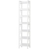 Resenkos Bookshelf, Bookcase Standing Shelf Unts,7-Tier Corner Shelf, 78.7" Narrow Bookshelf Corner Bookcase,White - 3 of 4