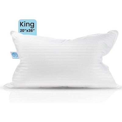 Luxury Cotton-Encased Down Blend Hypoallergenic King Pillow