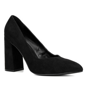 Fashion To Figure Women's Penelope Block Heels - Wide Width - 1 of 4