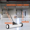 VEVOR 24-Inch Magnetic Sweeper with Wheels, 50 lbs Capacity, with Telescoping Magnetic Pickup Tool, Adjustable Handle, Magnetic Pickup Sweeper, White - 4 of 4