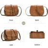 FATMOON Women's Crossbody Bag, Small Saddle Purse and Boho Cross Body Handbags, Vegan Leather - Perfect for Daily Use - 4 of 4