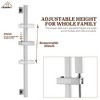 CASAINC 10" Square Shower System with Handheld Spray & Slidebar - 4 of 4