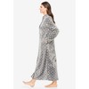 Dreams & Co. Women's Plus Size Plush Zip-Front Robe - 4 of 4