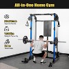 Multi-Function Power Cage 2000LB Capacity With Dual Independent Pulley System+Adjustable Cable Crossover for Home Gym&Garage Workouts - 2 of 4