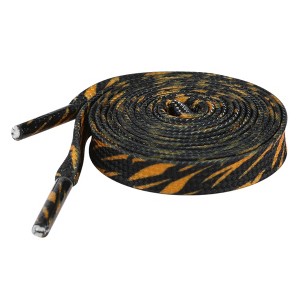 INSPIRE CHIC Leopard Print Flat Shoe Laces for Sneakers 0.31'' 1 Pair - 1 of 4