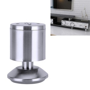 4 PACK Stainless Steel Wire Drawing Thickened Column Sofa Furniture Cabinet Foot, Height: 80mm - 1 of 4