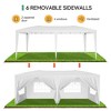 Flat Roof Awning 10'x 20',BLOCK UV UPF 50+℉,WATERPROOF clothBlocks 99% of Rain,for Wedding/Events/Patio/Beach/Party/Market/ - 4 of 4