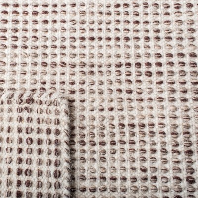 Ivory Tufted Handmade Wool 8' x 10' Rectangular Rug