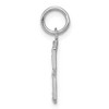 Black Bow Jewelry Sterling Silver, Varsity Collection, Small D/C Pendant, Number 3 - 2 of 4