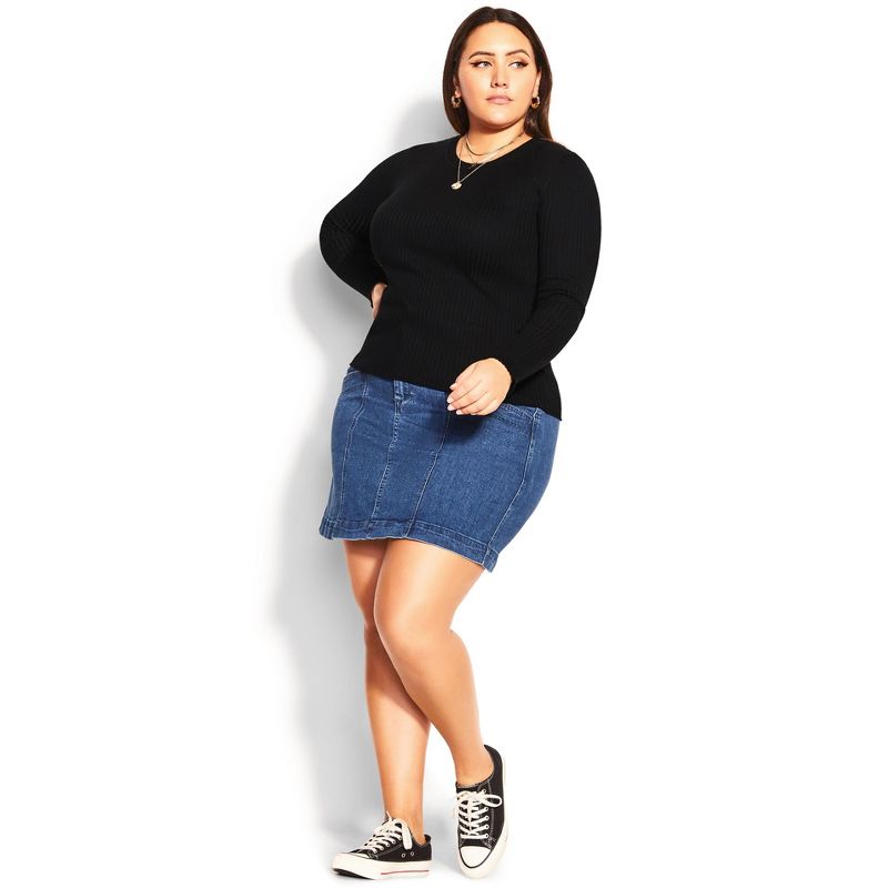 Women's Plus Size Ella Sweater - black | CCX, 3 of 7