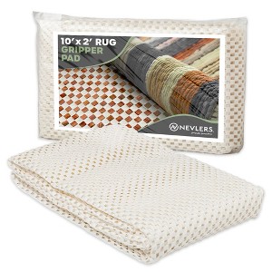 Nevlers White Non Slip Rug Pad for Hard Surface Flooring - 1 of 4