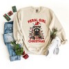 Simply Sage Market Women's Graphic Sweatshirt Feral Girl Christmas - 3 of 4