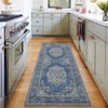 Coolmee Bohemian Vintage Runner Rug for Hallway,Machine Washable Carpet Runners Kitchen Floor Mat for Entryway Bedroom LaundryBlue - 4 of 4