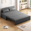 Mjkone Queen Size Pull Out Sofa Bed, 2-in-1 Modern Pull Out Linen Sleeper Sofa Couch - 3 of 4