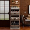 KTMBDW Shoe Storage Cabinet with 1 Drawer, 3 Flip Drawers, Freestanding Shoe Cabinet Organizer with Adjustable Shelf, Shoe Cabinet for Entryway, White - 2 of 4