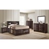 TiramisuBest 1pc Contemporary King Platform Bed with Storage, Cherry Finish, Wood, 84x79x56 inches, 302 lbs - 3 of 4