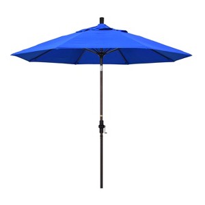 9' Aluminum Collar Tilt Crank Sunbrella Patio Umbrella - California Umbrella - 1 of 4