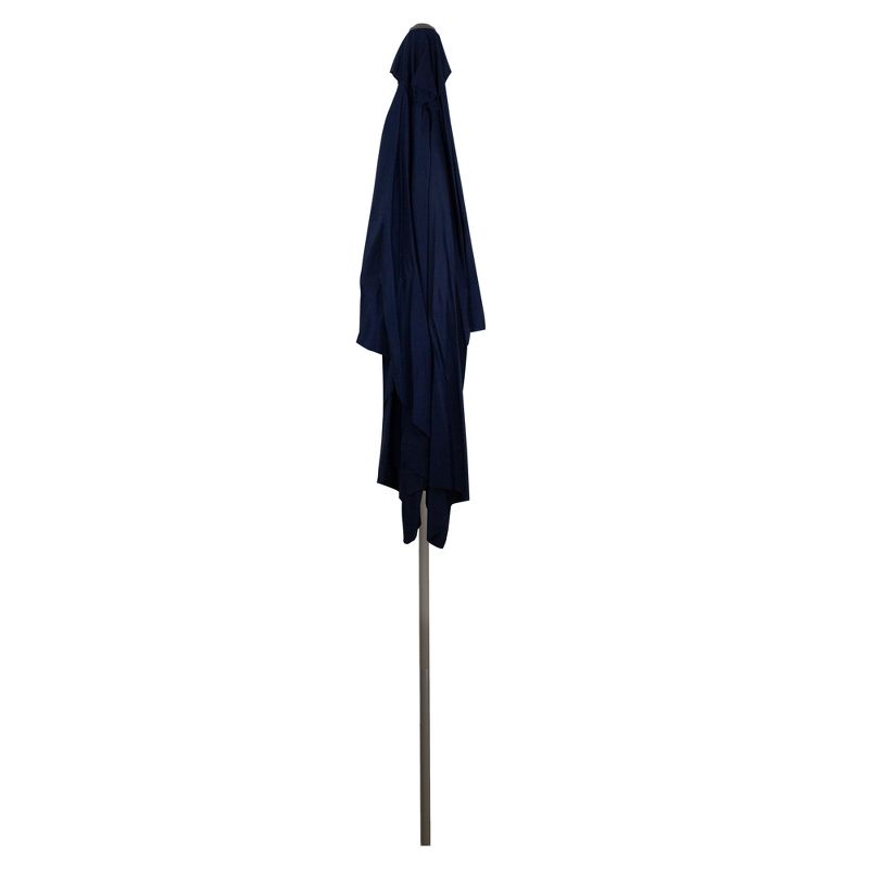 Northlight 10' x 6.5' Outdoor Patio Market Umbrella with Hand Crank - Blue, 4 of 6