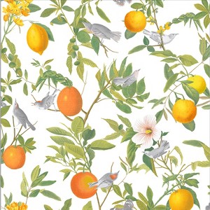 Amalfi Fresco White Tropical Paste the Wall Wallpaper - 1 of 4