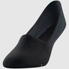 Peds Women's 2pk Smooth Edge Low Cut Liner Socks - Black 5-10: Hidden Gel Heel Grip, Smooth Toe Seams - 3 of 3