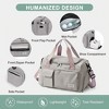 Luupatchy Carry On Weekender Backpack With Shoe Compartment, For Travel, Gym，Fishing, Travel Duffle Bag For Women, Men - 2 of 4
