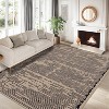 Rugs for Living Room Washable Modern Stripe Carpet Non Slip Soft Rubber Backed Rug,Low Pile Area Rug for Bedroom Office DiningRoom - 4 of 4