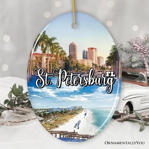 St. Petersburg Christmas Ornament, Florida's Gulf Coast City Souvenir and Decor| OrnamentallyYou - 1 of 4