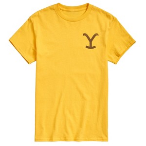 Men's - Yellowstone - Brown Y Logo Short Sleeve Graphic T-Shirt - 1 of 4