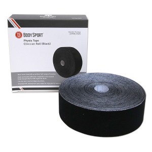 BodySport Physio Tape  — Kinesiology Tape — Support Muscles and Joints —  2" x 33.5 Yd. — Black - 1 of 4