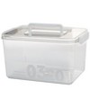 The Lakeside Collection Clear Storage Box with Handle - 3 of 4