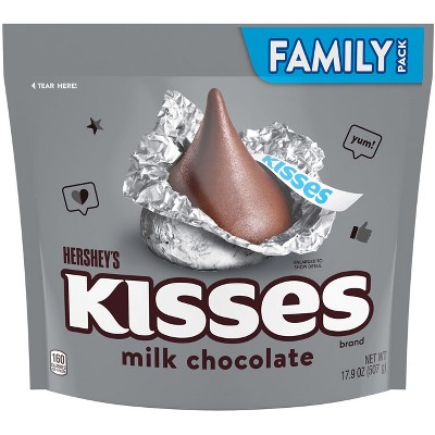 Hershey&#39;s Kisses Milk Chocolate Candy - 17.9oz