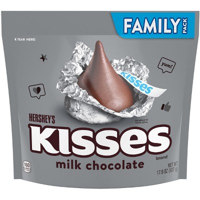 Hershey's Kisses Milk Chocolate Candy 17.9oz Target