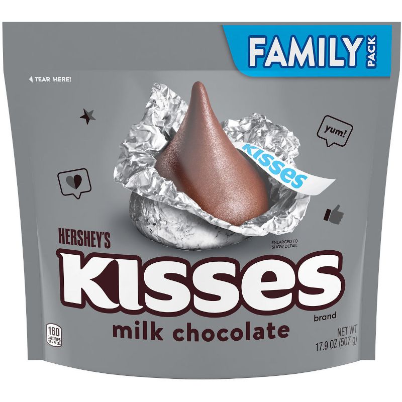 Hershey&#39;s Kisses Milk Chocolate Candy - 17.9oz, 3 of 9
