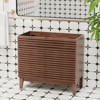 ROOMTEC 24 in. Bathroom Vanity, Mid-Century Cabinet with 2 Soft-Close Doors, Freestanding, Wood Grain Laminate, Walnut (Sink Not Included) - 2 of 4