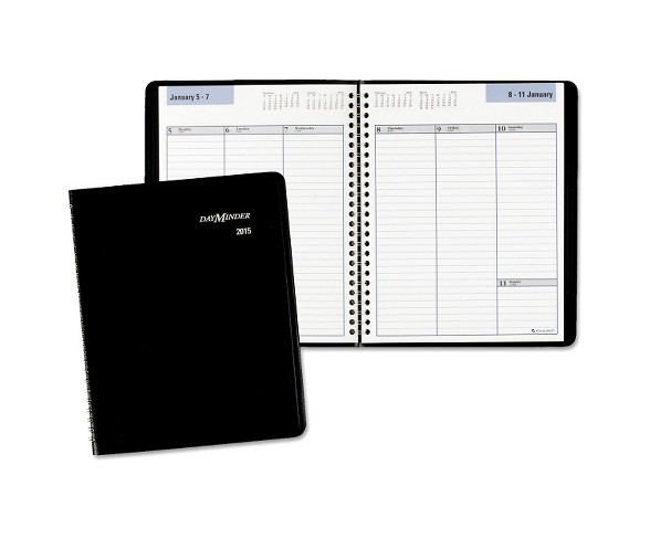 AT-A-GLANCE&#174; DayMinder&#174; Weekly Planner 6 7/8 x 8 3/4 Black 2018