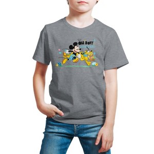 Boys' - Disney - Oh Boy Easter Is Here Short Sleeve Graphic T-Shirt - 1 of 4