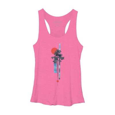 Women's Design By Humans Abstract Nature By airiestudio Racerback Tank Top