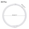 Unique Bargains Iron Round Snap Durable Smooth Glide Shower Curtain Rings 36 Pcs - 2 of 4