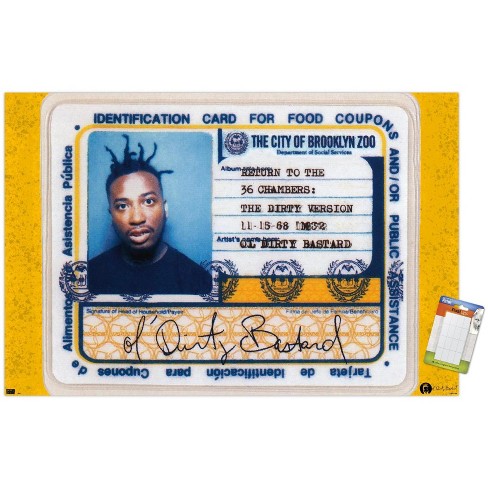 Trends International Ol' Dirty Bastard - Identification Card Unframed ...