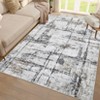 coucheta Area Rug, Washable Abstract Indoor Carpet with Non-Slip Backing, Non-shedding Distressed Floor Cover, Soft Rug - 4 of 4
