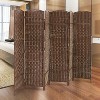 BestMassage 4/6/8 Panel Room Divider Privacy Screen Woven Room Divider Wall - 2 of 4