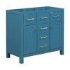 VYNXARIA 36'' Bathroom Vanity - Modern Freestanding Storage Cabinet in Blue - 2 of 4